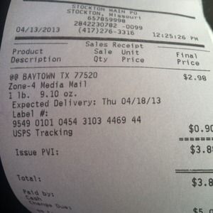 tracking number&recipt!