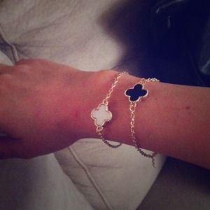 Gold clover bracelets