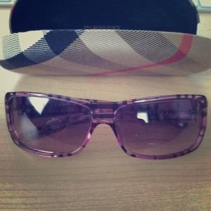 Purple Burberry Sunglasses