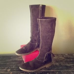 Kate Spade tall chocolate suede boots! Fabulous!