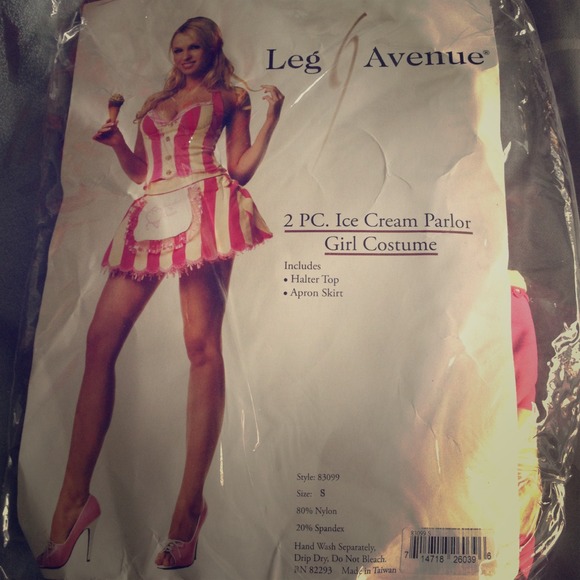 Sold in bundle! Ice  cream parlor girl costume