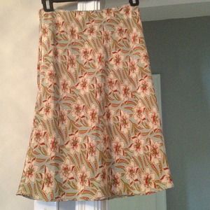 Silk Slightly A-line Gap Size 0 Skirt