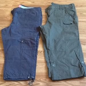 SOLD Lightweight Capri pants 2 pairs size 14