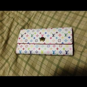 new cute colorful monogrammed wallet