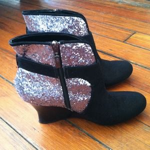 Guess Glitter Booties and Nine West Booties Bundle