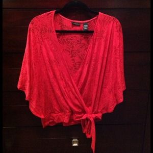 💋Cute💋 Wrap around Bright & Sexy Red Top 💥