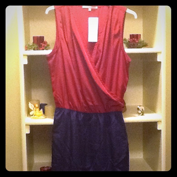 Sleeveless Color Block Dress - Picture 1 of 4