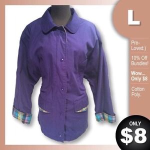 Purple Windbreaker Jacket by BRITISH MIST