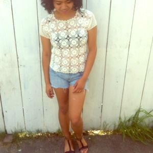 Handmade Vintage Lace Shirt