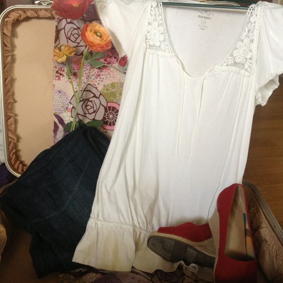White Hippie Top