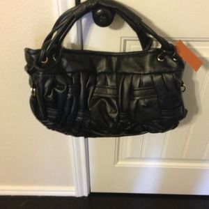 Large black hobo purse by Laurel and Sunset
