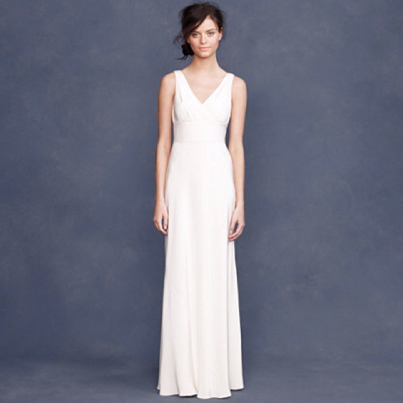 J Crew PETITE SOPHIA GOWN IN TRICOTINE Size 6