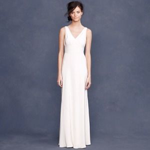 J Crew PETITE SOPHIA GOWN IN TRICOTINE Size 6