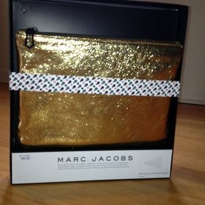 Price cut! ✂Marc Jacobs gold leather pouch