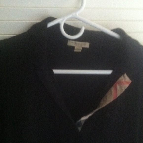 Burberry black polo shirt L