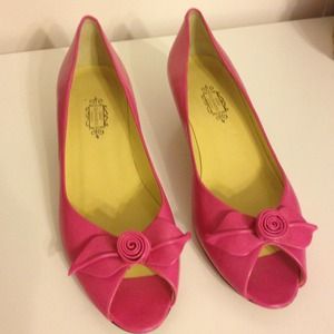 Lulu Guinness pink shoes