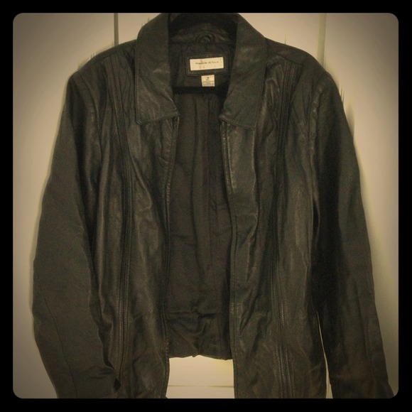 Preston & York black leather jacket.