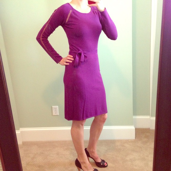 BCBGMaxAzria Dresses & Skirts - BCBG Maxazria Purple Sweater Dress