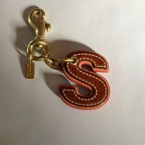 Coach initial pocketbook charm "S"
