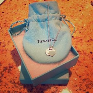 Tiffany mini double heart pendant