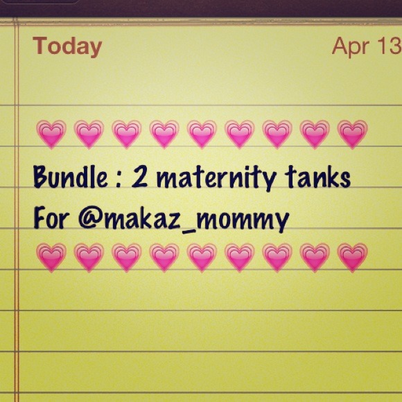 2 maternity tanks