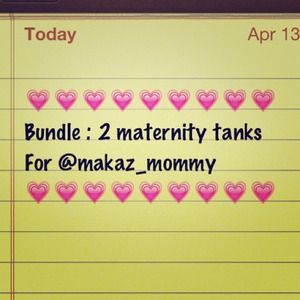 2 maternity tanks