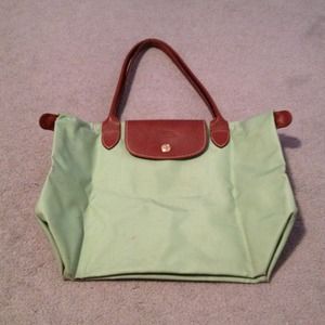 Longchamp mint green tote