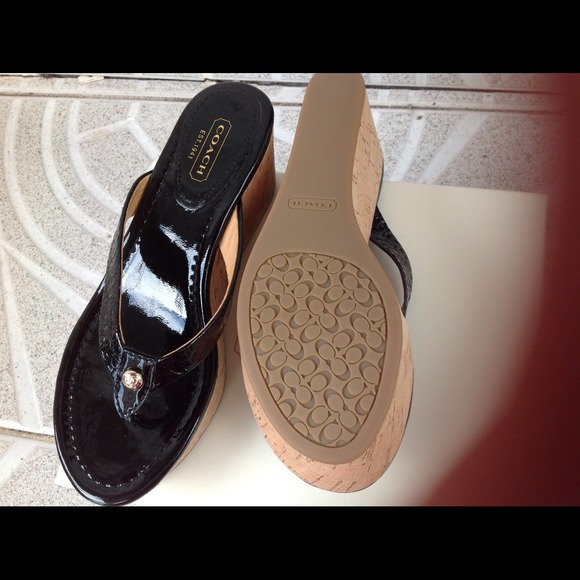 ##ŠØLD!!! >>SOLD<<Brand new Authentic Coach wedge. - Picture 1 of 4