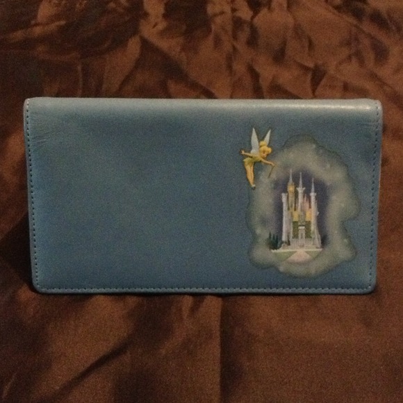 Blue Leather Checkbook Cover