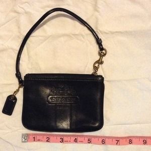 Coach leather coin wristlets