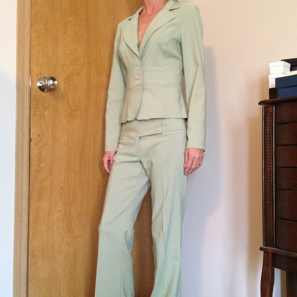 Mint green suit
