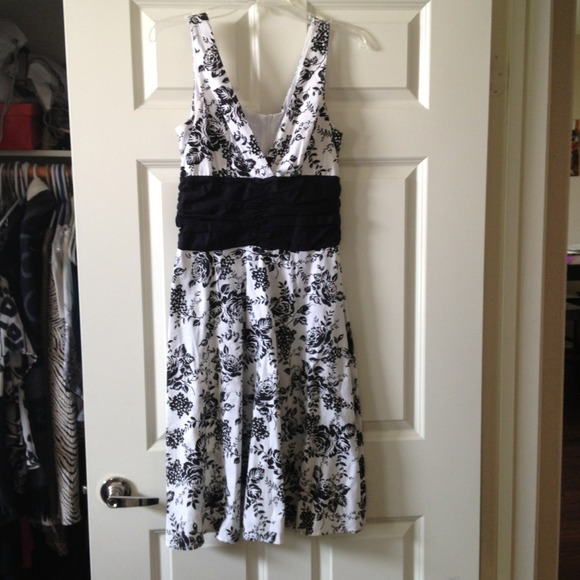 Black and white dress