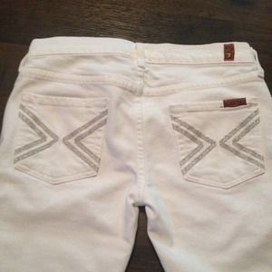 7 for all mankind white capris