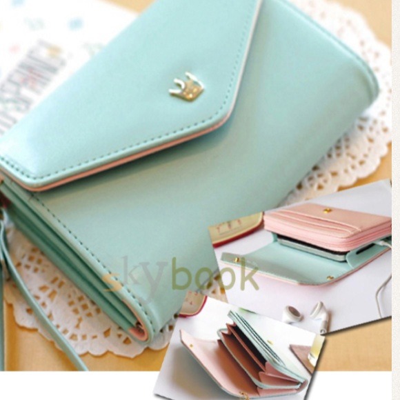 Clutches & Wallets - Teal Phone Wallet Case