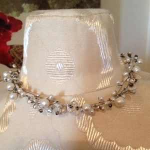 Pearls and Sterling Silver .925 necklace set