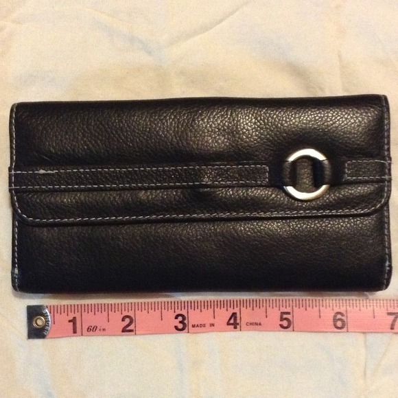Black leather wallet