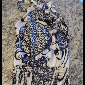 Charlotte Russe satin halter top