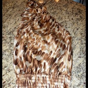 Charlotte Russe satin halter top