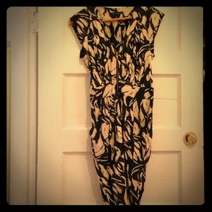 Black and white print dress from French Connection