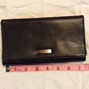 Black leather wallet