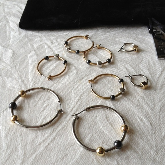 Assorted jewelmint hoop earrings