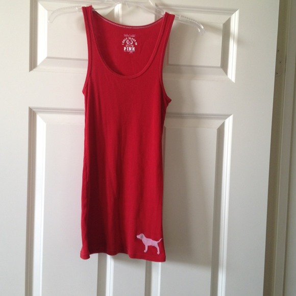 Red Victoria Secret tank top