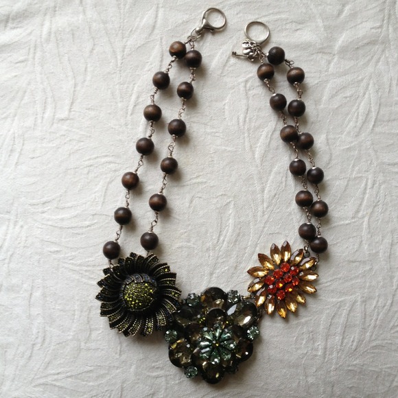 Fossil statement necklace