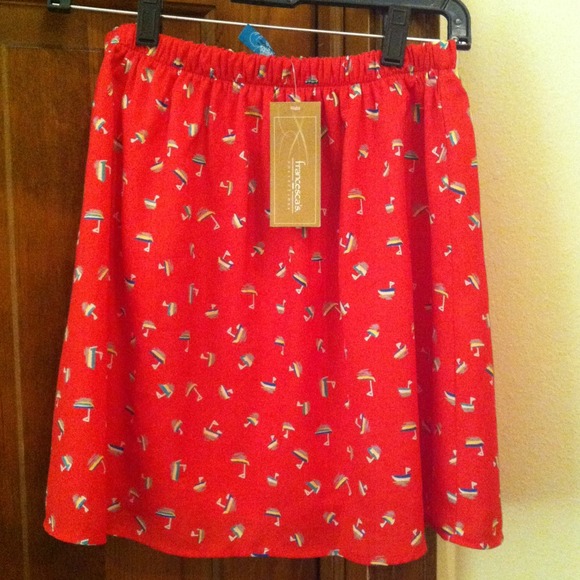 Red sail boat skirt!