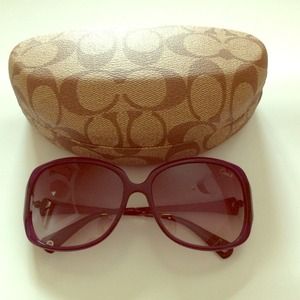 Purple Coach Sunglasses