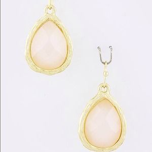 Light Clear Pink Teardrop Earrings
