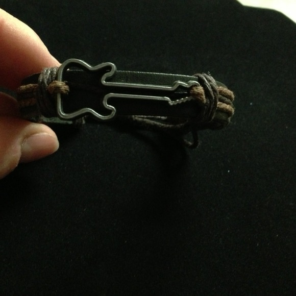 Leather Guitar Bracelet