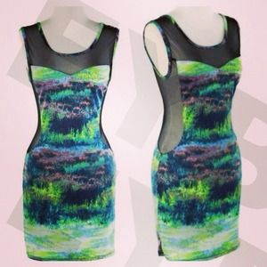 Rain Forest Body Con Dress