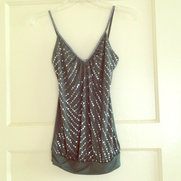 Dresses & Skirts - Olive green sequin dress size small