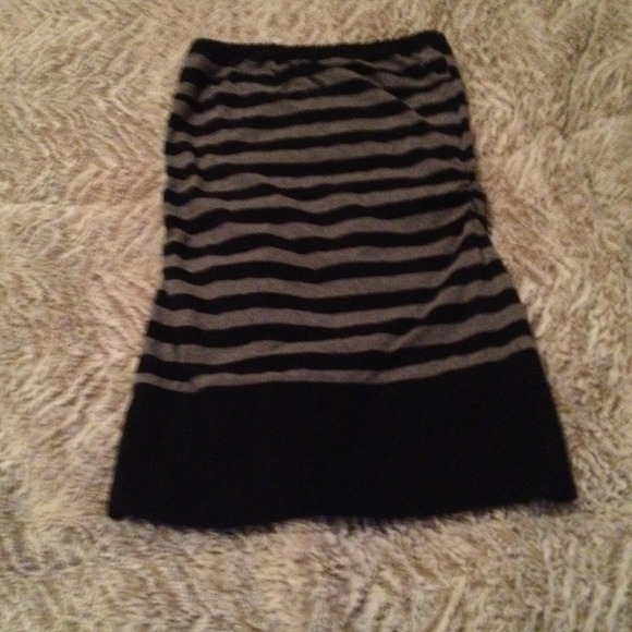 Black gray tube top